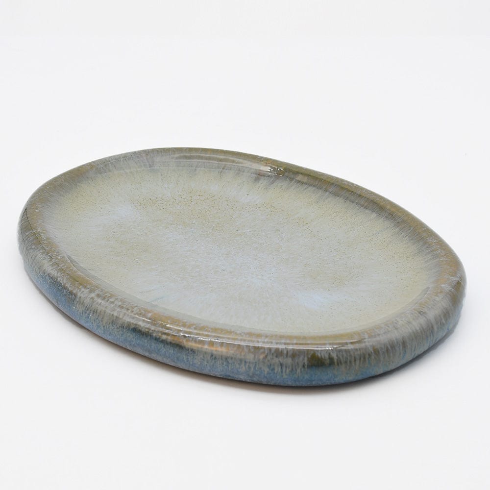 Assiette à entrée en grès marron portugais Plat en grès Quartzo - 26cm