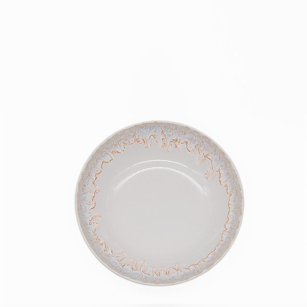 Assiette blanche en grès 22cm Assiette en grès "Taormina" 21cm - Blanche