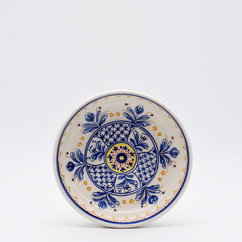 Assiette en céramique traditionnelle de Portugal I Jaune 25cm Assiette en céramique "Tradicional" - 22 cm