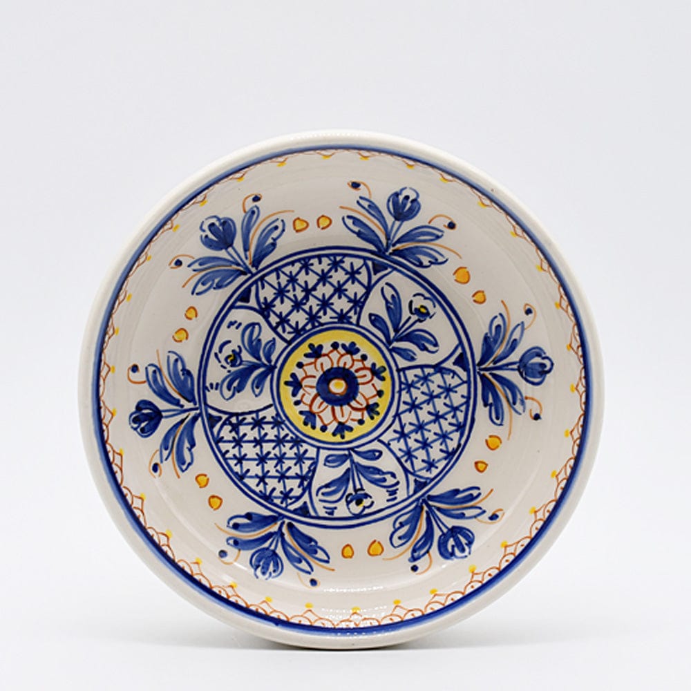 Assiette en céramique traditionnelle de Portugal I Jaune 25cm Assiette en céramique "Tradicional" - 27 cm
