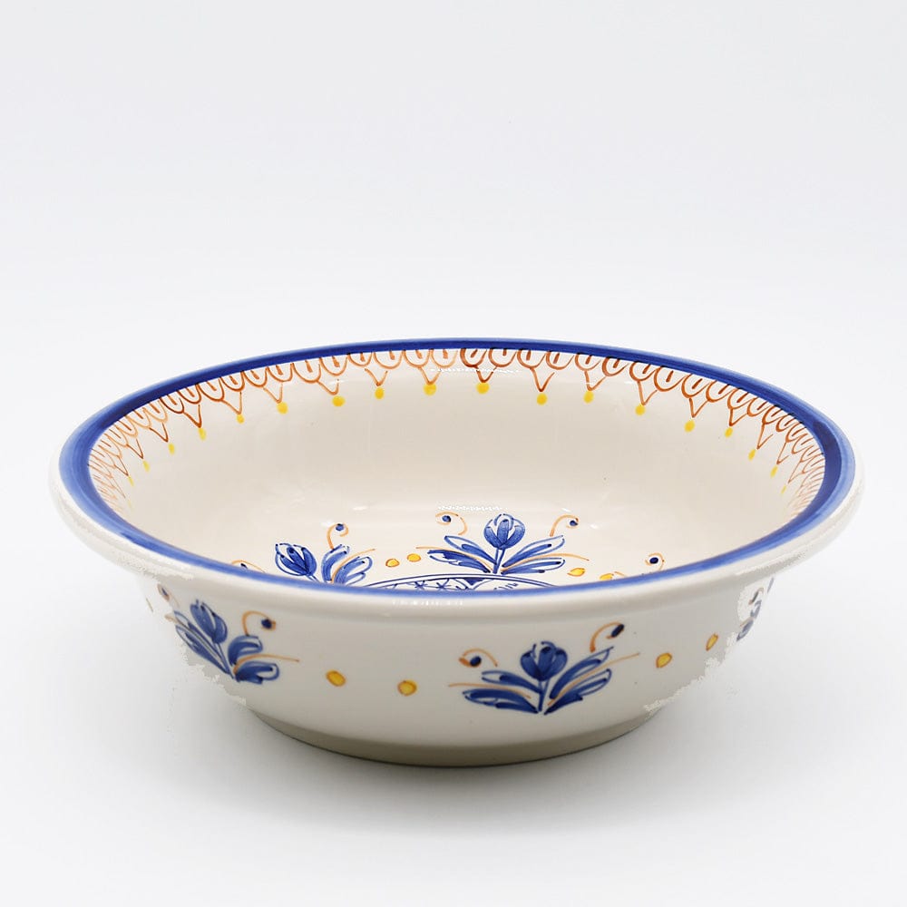 Assiette en céramique traditionnelle de Portugal I Jaune 25cm Saladier en céramique "Tradicional" - 26cm