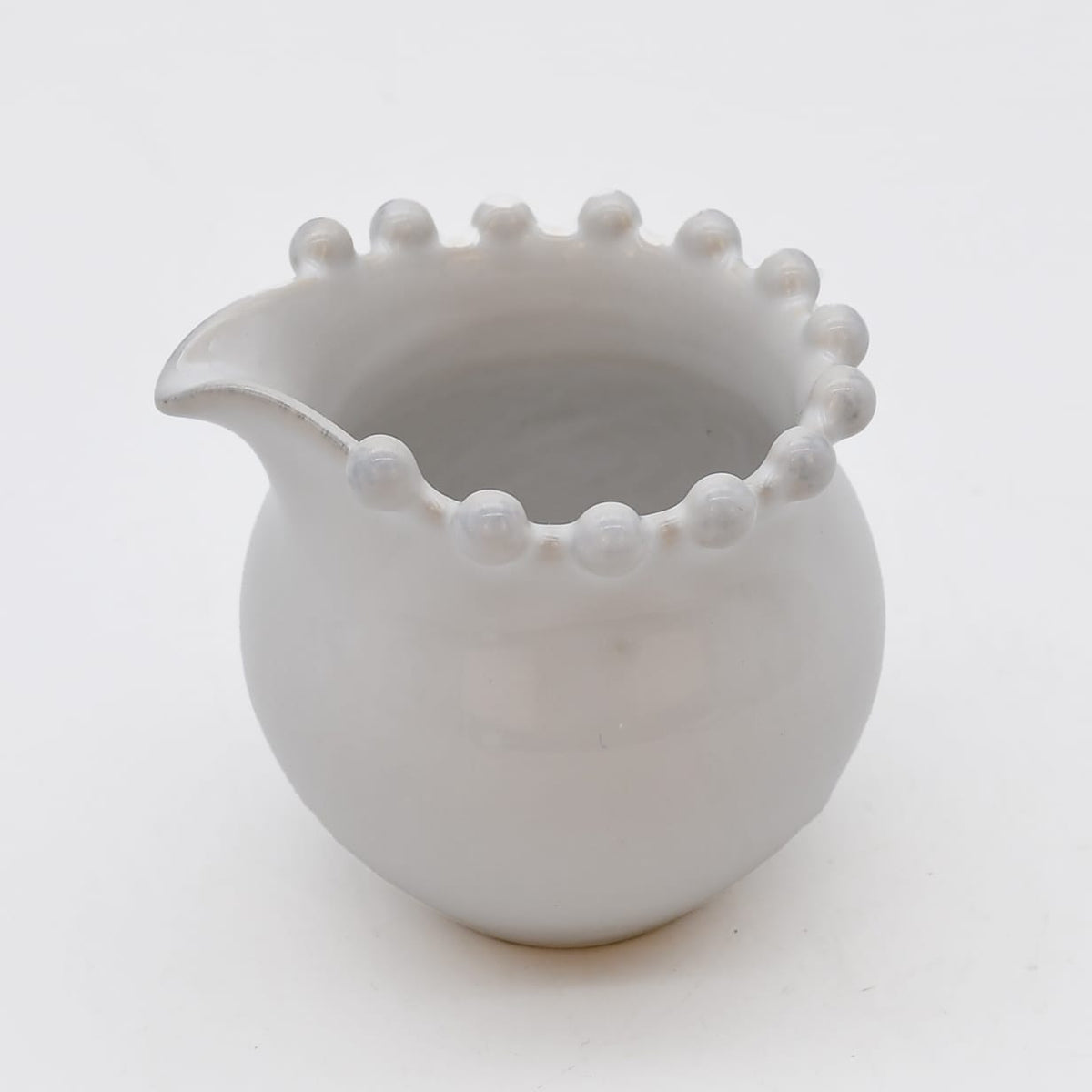 Assiette principale en grès 27cm I Vaisselle portugaise Pots à lait "Pearl"