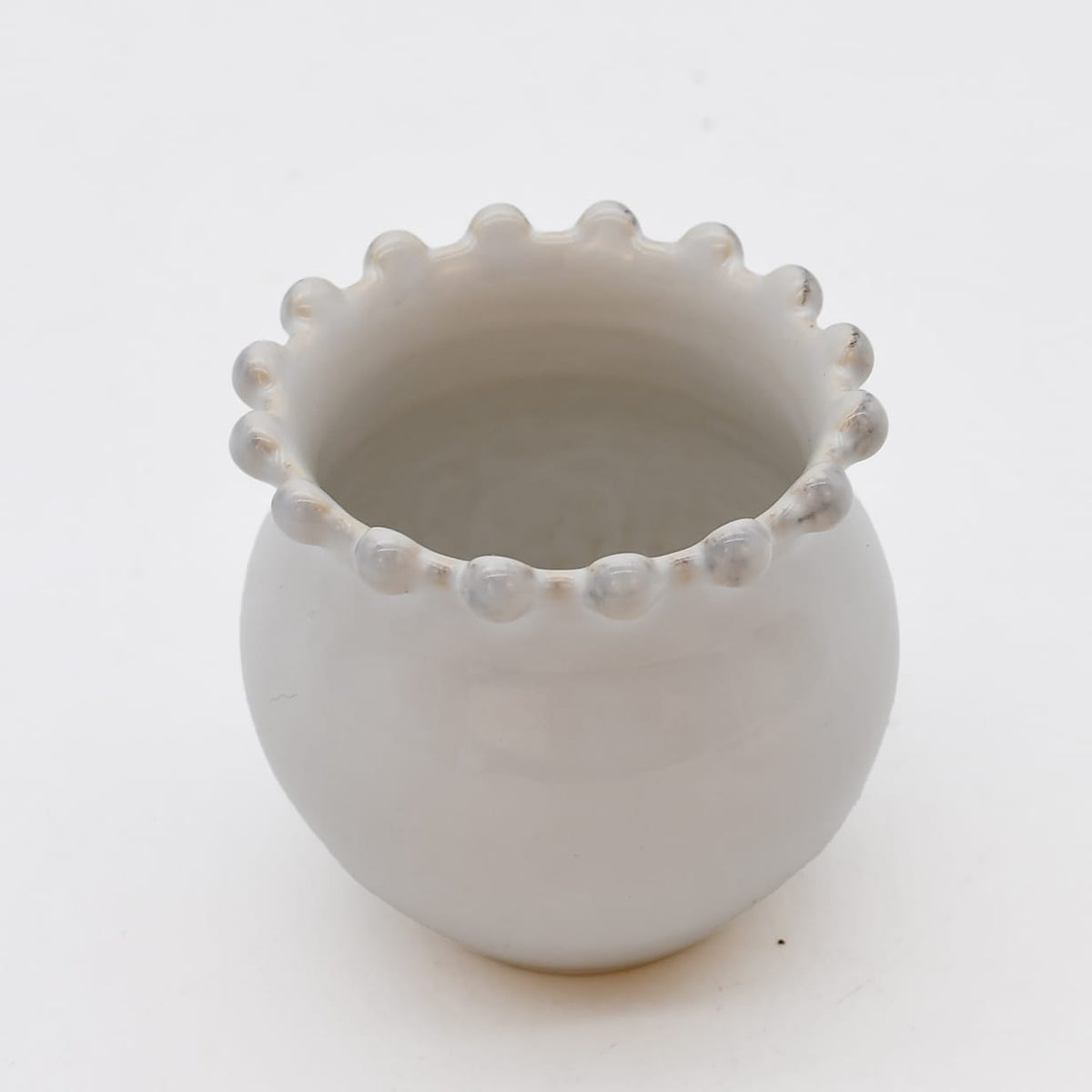 Assiette principale en grès 27cm I Vaisselle portugaise Pots à sucre "Pearl"