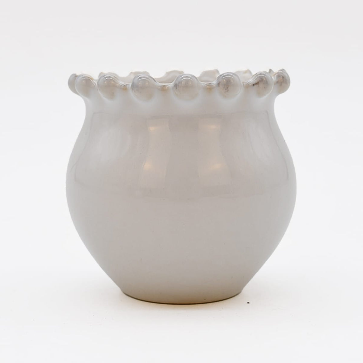 Assiette principale en grès 27cm I Vaisselle portugaise Pots à sucre "Pearl"