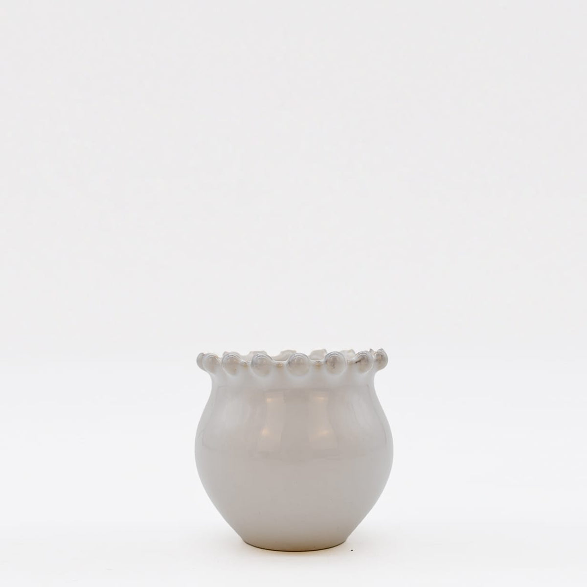 Assiette principale en grès 27cm I Vaisselle portugaise Pots à sucre "Pearl"
