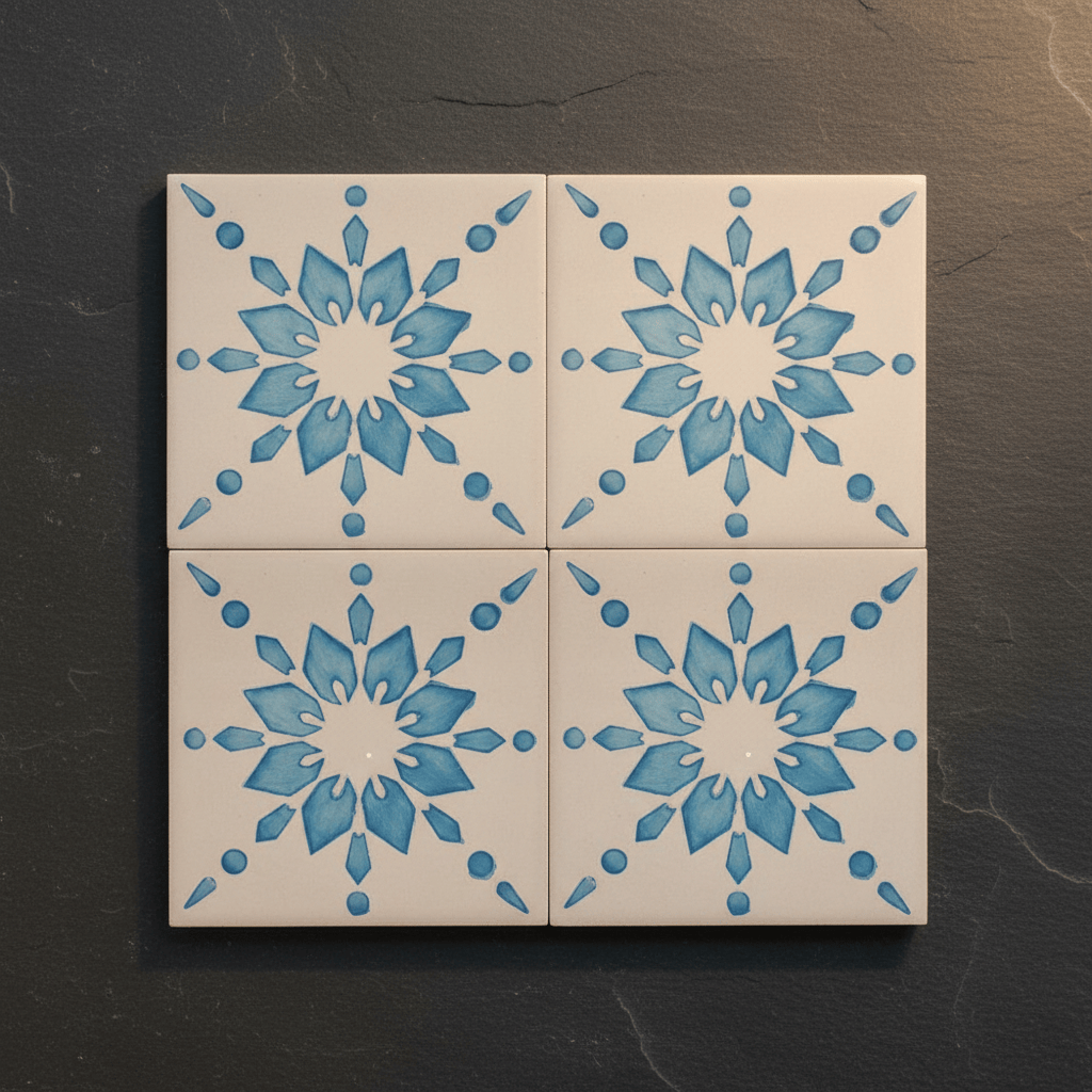 Azulejo portugais I Carreau de faïence du Portugal Azulejo Padrão 11x11cm