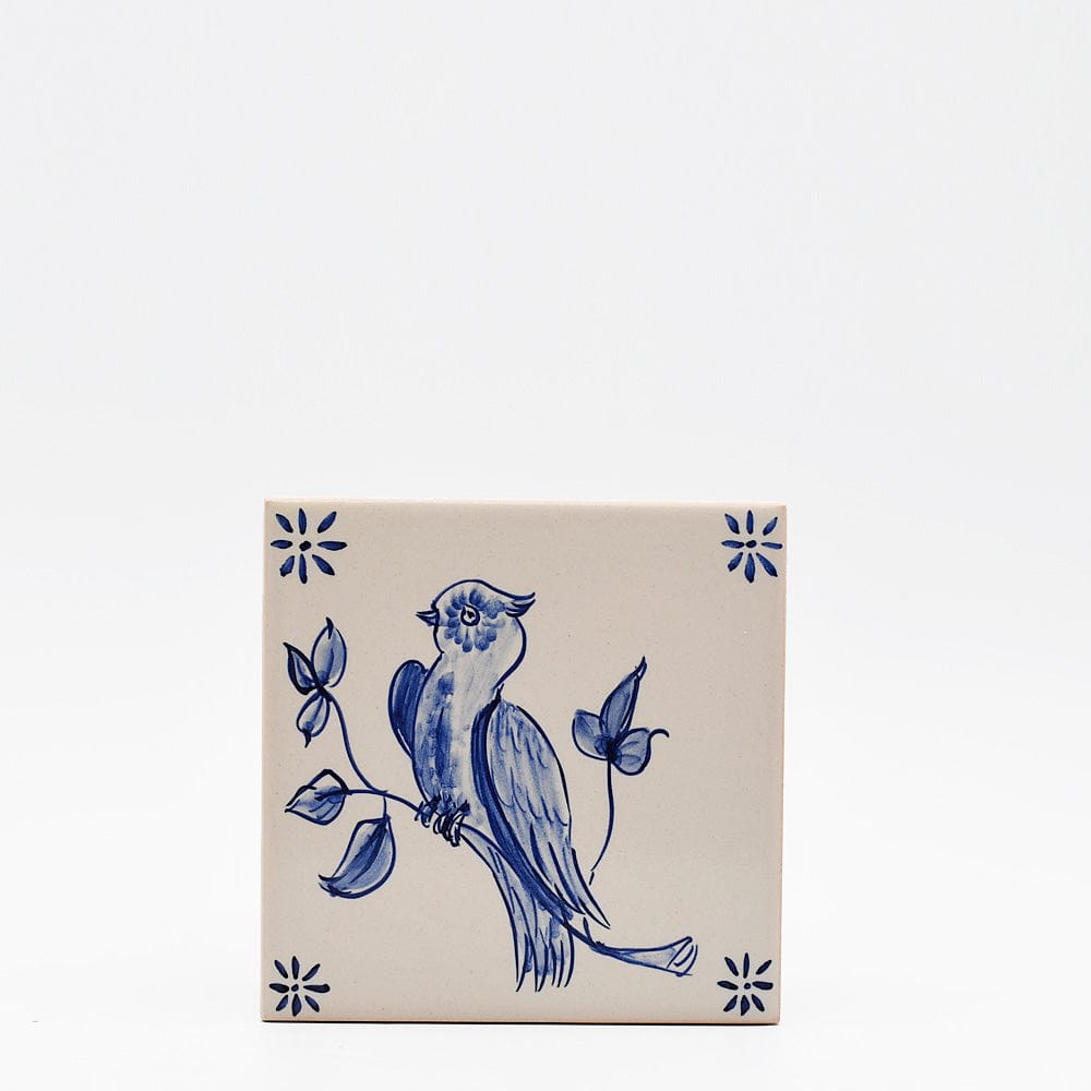 Azulejo portugais I Carreau représentant une hirondelle Azulejo 11x11cm - Pássaro