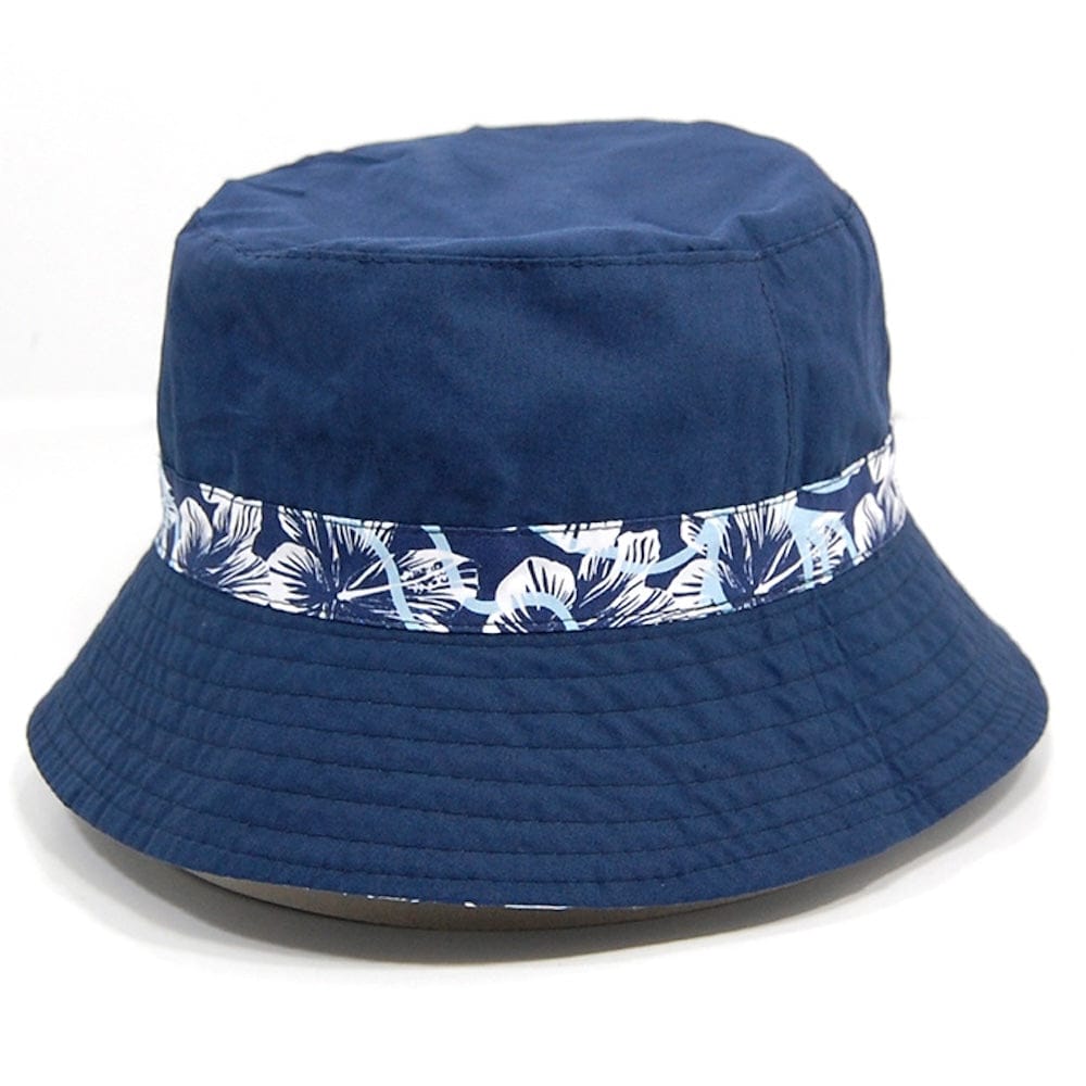 Bob réversible en coton Bleu Bob réversible en coton - Bleu