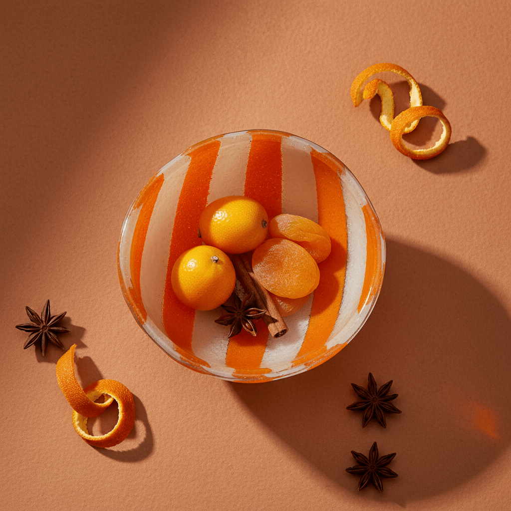 Bol orange - Vue plongeante