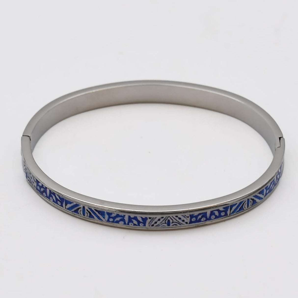 Bracelet en métal aux motifs azulejos I Bijoux fantaisie portugais Bracelet "Azulejos"