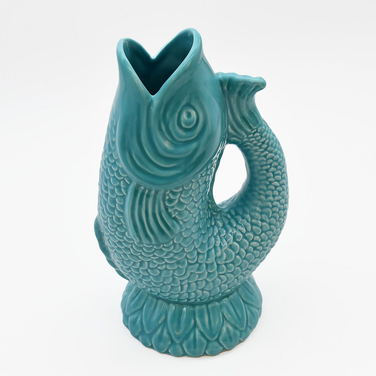 Carafe en céramique bleue en forme de poisson Carafe en céramique en forme de Poisson - Turquoise