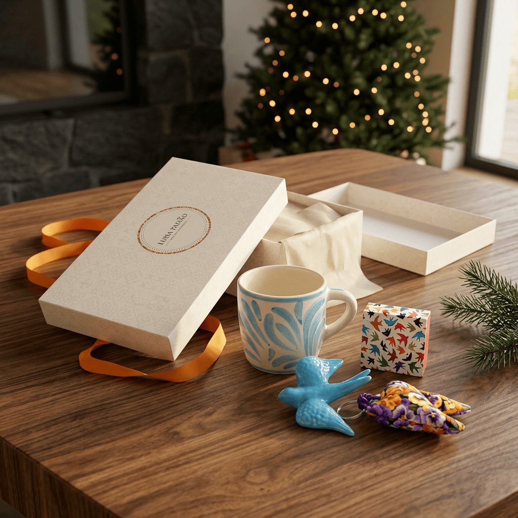 Coffret cadeau portugais – Hirondelle & céramique artisanale | Luisa Paixão Coffret cadeau "Andorinha"