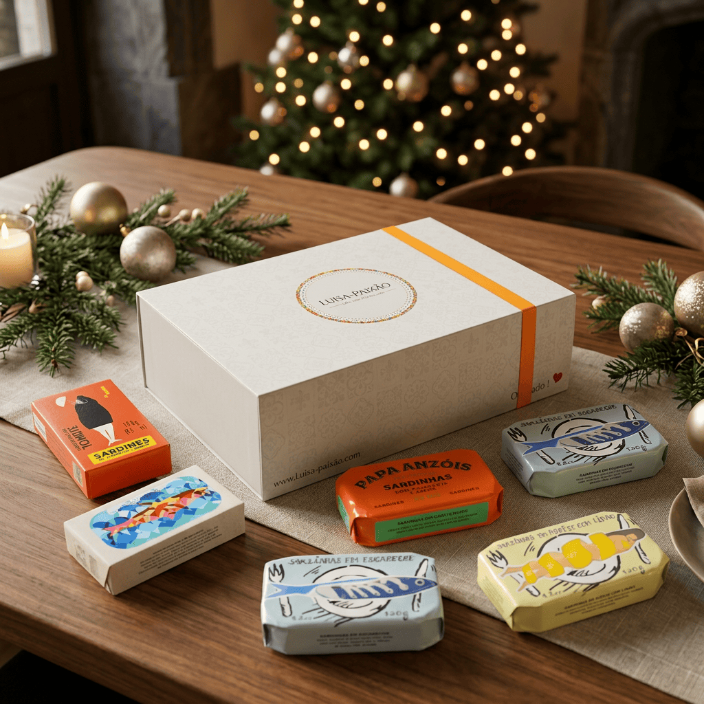Coffret cadeau portugais I Les meilleurs conserves de sardines Coffret cadeau "Les sardines en folie"