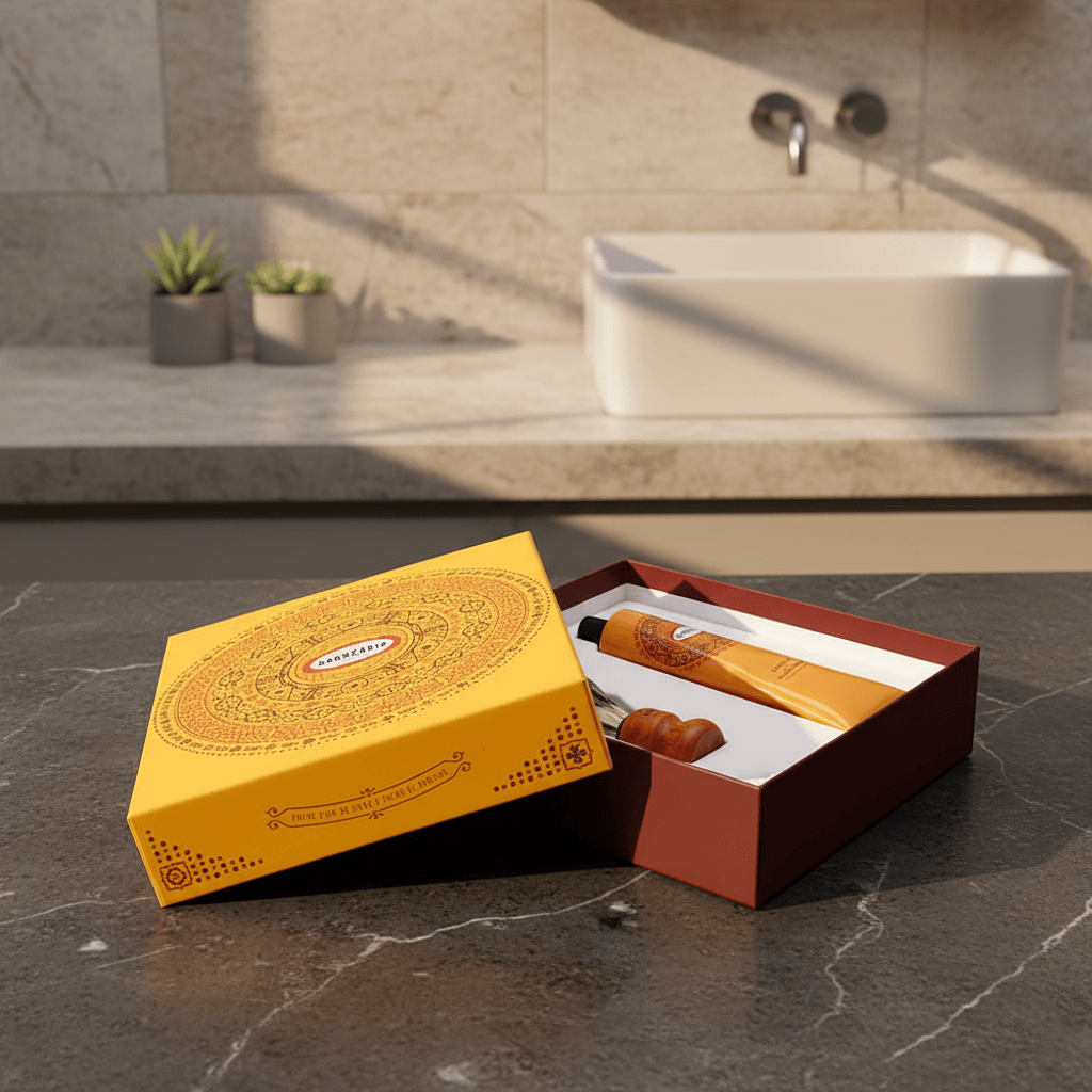 Coffret de rasage Ribeira do Porto I Parfum portugais pour homme Coffret rasage "Ribeira do Porto"