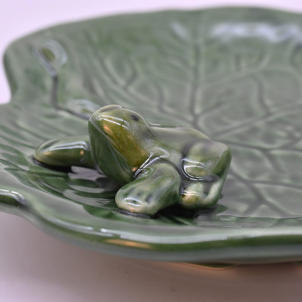 Coupe à apéritif avec une grenouille I Vaisselle portugaise Petite assiette en céramique "Rãs"