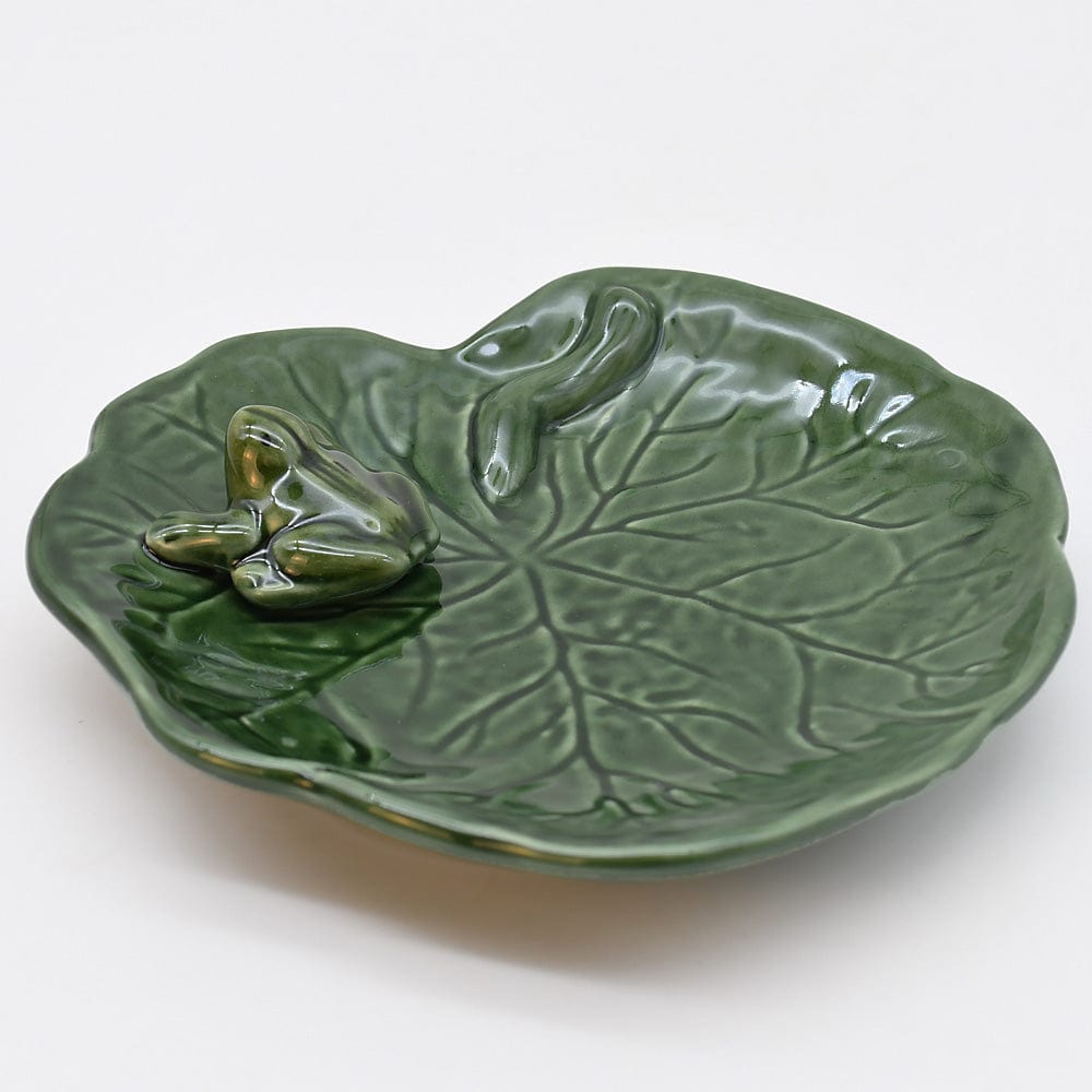Coupe à apéritif avec une grenouille I Vaisselle portugaise Petite assiette en céramique "Rãs"