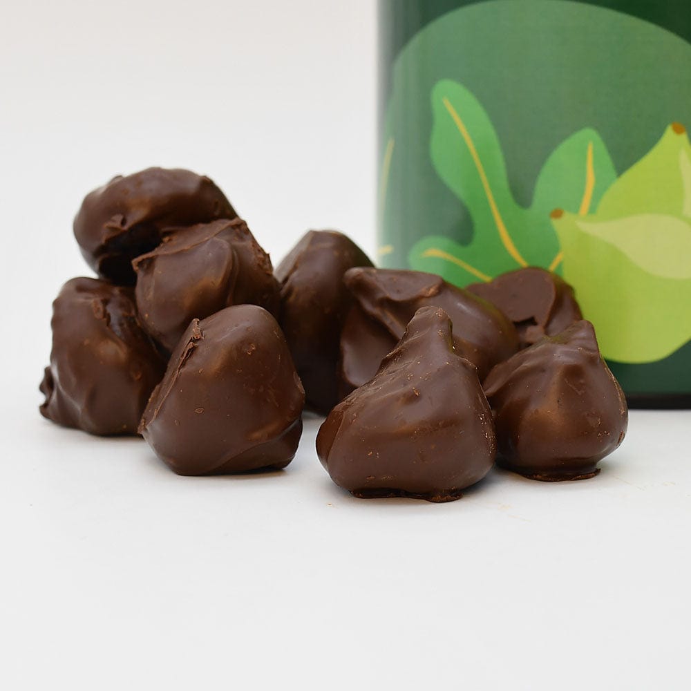 Figues portugaises enrobées de chocolat noir Figues enrobées de chocolat noir