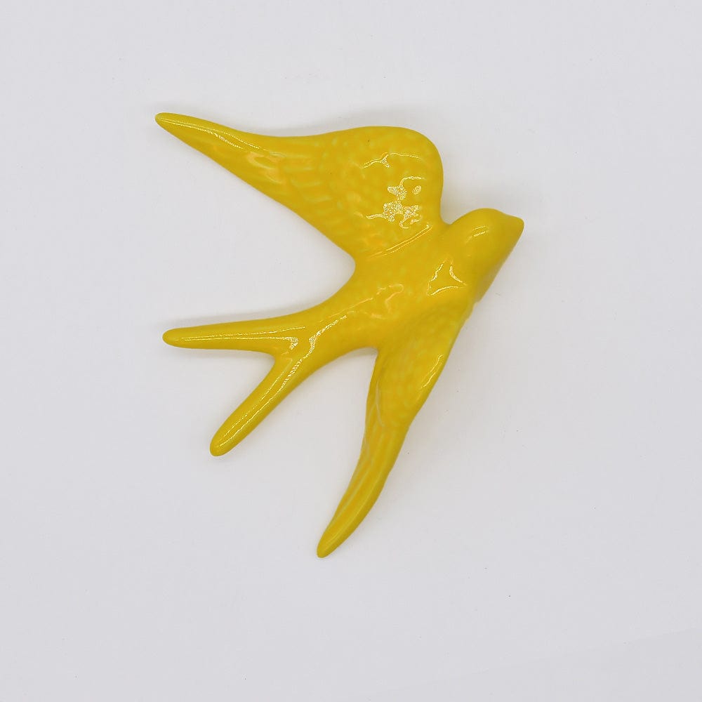 Grande hirondelle portugaise traditionnelle en céramique en 20 couleurs Grandes hirondelle en céramique 15cm - 20 couleurs Jaune vif