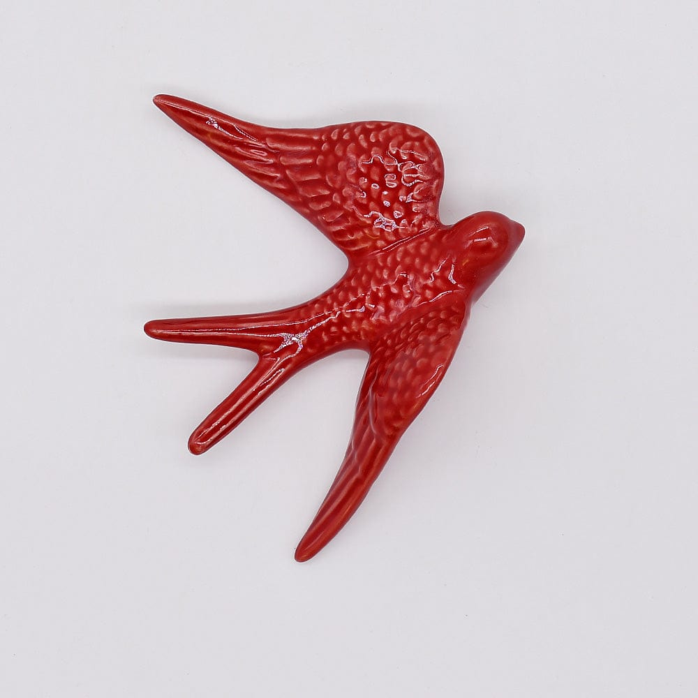 Hirondelle portugaise traditionnelle en céramique en 20 couleurs Hirondelles moyennes en céramique 11cm - 20 couleurs Bordeaux