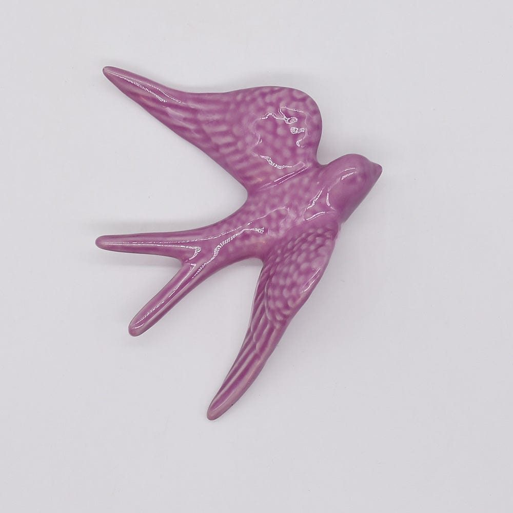 Hirondelle portugaise traditionnelle en céramique en 20 couleurs Hirondelles moyennes en céramique 11cm - 20 couleurs Mauve
