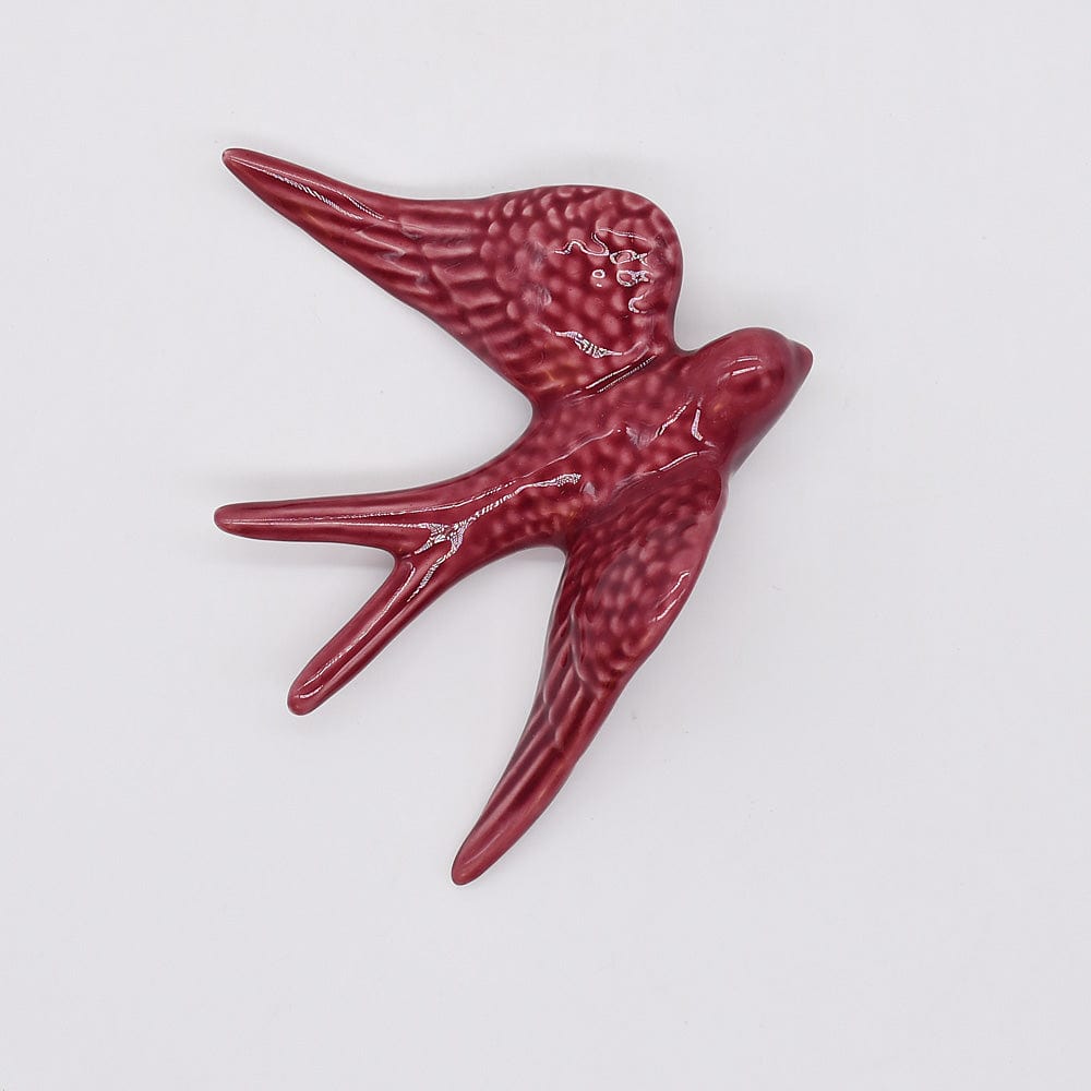 Hirondelle portugaise traditionnelle en céramique en 20 couleurs Hirondelles moyennes en céramique 11cm - 20 couleurs Vieux rose