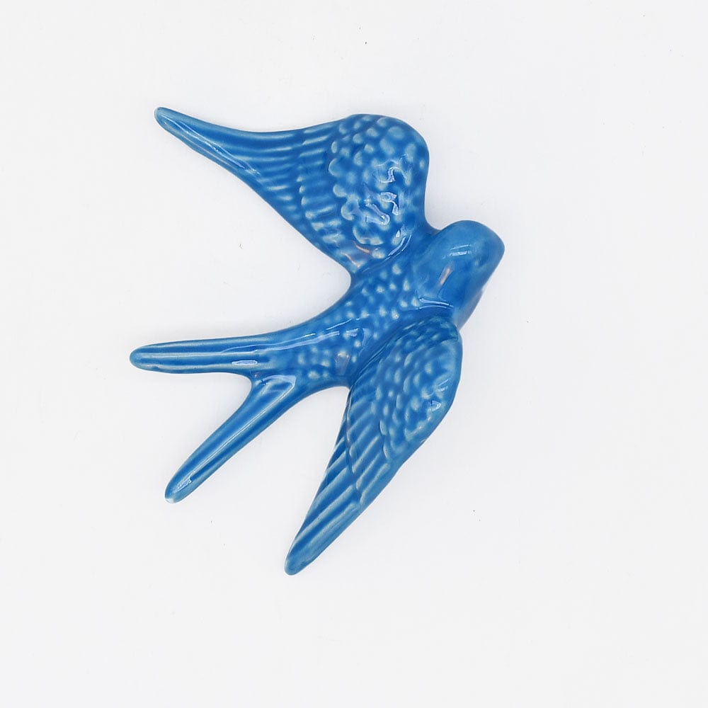 Hirondelle portugaise traditionnelle en céramique en 20 couleurs Petite hirondelle en céramique 11cm - 20 couleurs Bleu Turquoise