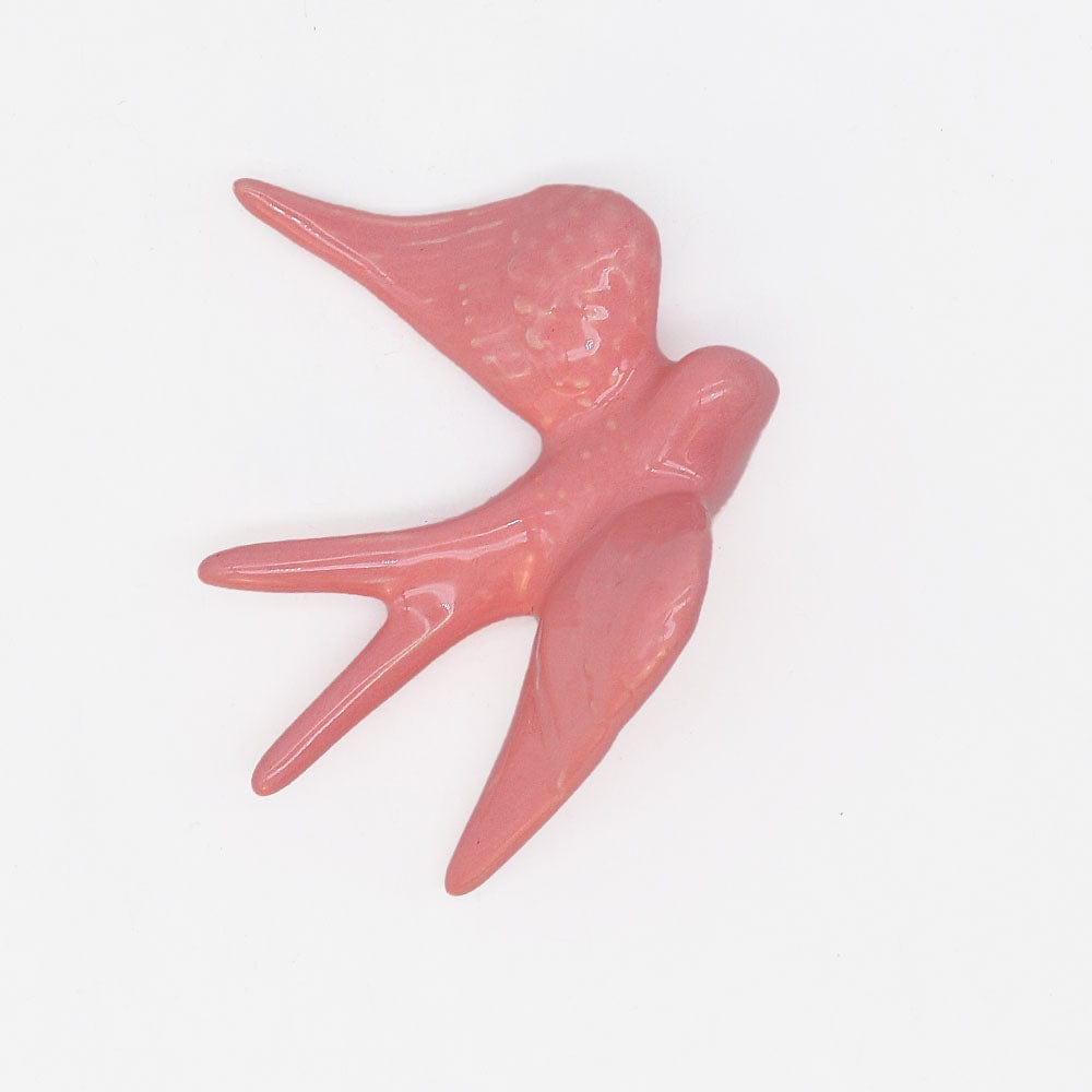 Hirondelle portugaise traditionnelle en céramique en 20 couleurs Petite hirondelle en céramique 11cm - 20 couleurs Rose