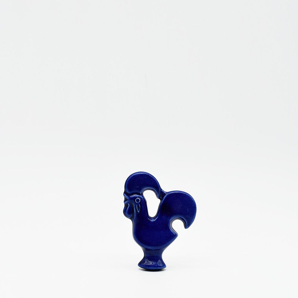 Magnet coq de Barcelos en céramique bleue I Décoration murale Magnet "Galo de Barcelos" - Bleu