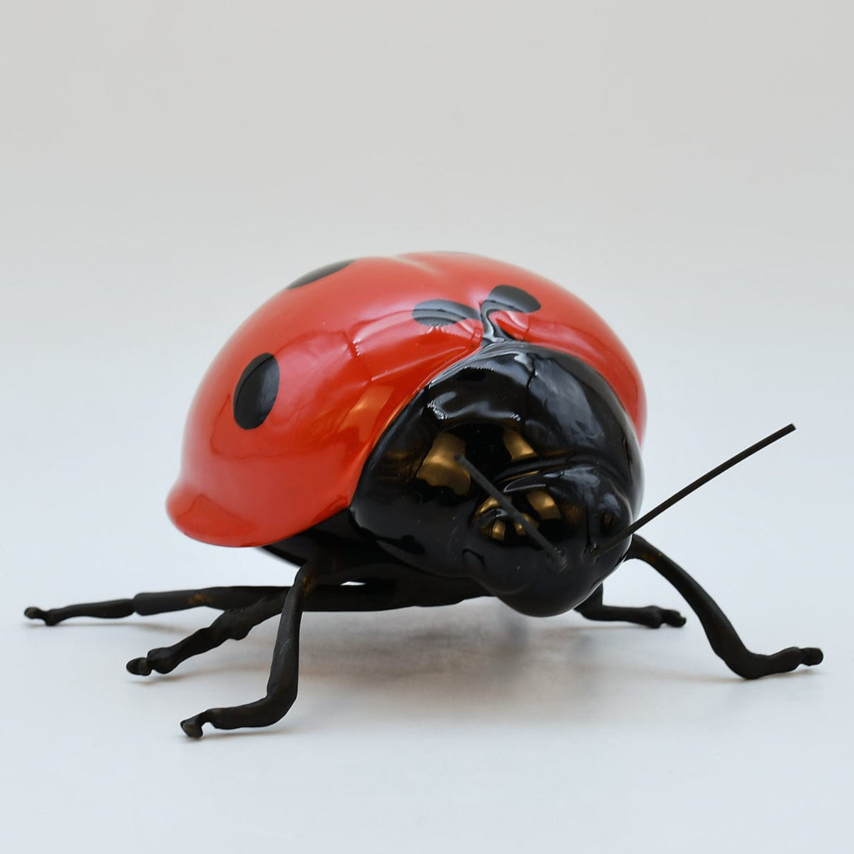 Merle I Oiseau en céramique et laiton Coccinelle en céramique "Joaninha, voa, voa"