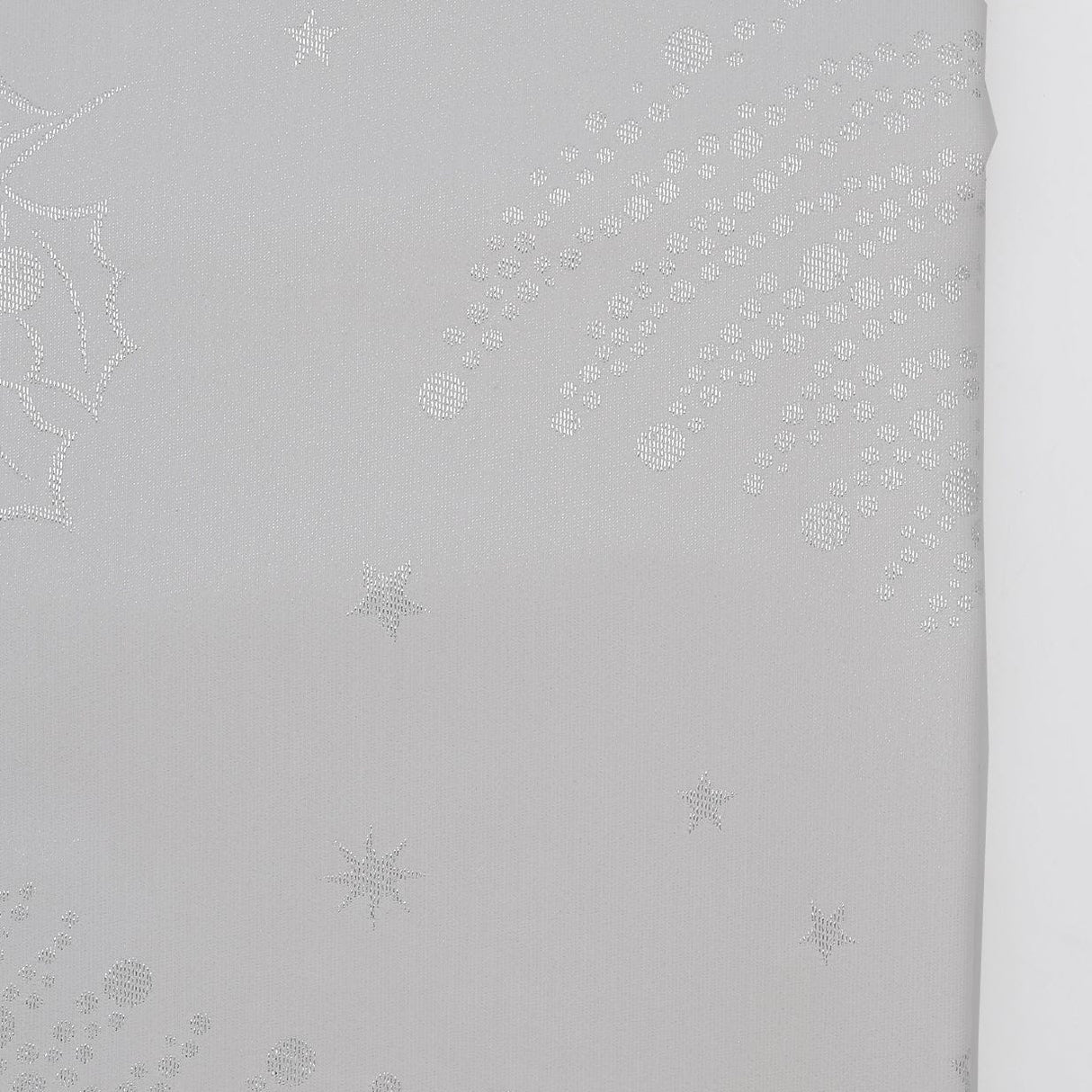 Nappe Blanche Festive Argentée – Élégance Portugaise & Entretien Facile Nappe en coton "Festas" - Blanche