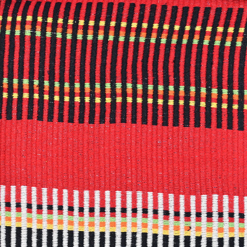 Plaid portugais Mantas de Mira de aire rouge Plaid traditionnel portugais à galon - Rouge