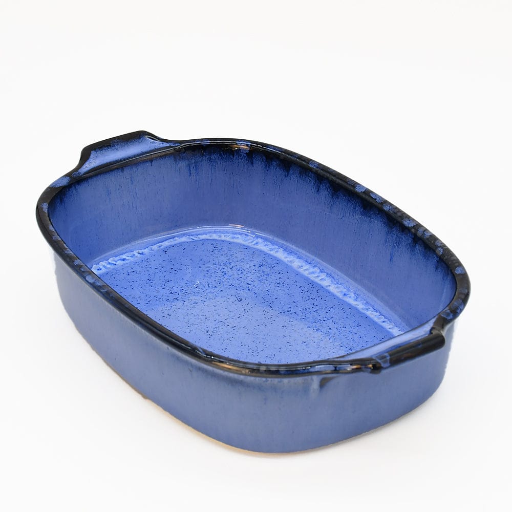 Plat de service en grès de la collection portugaise Amazonia Plat à four en grès "Amazonia" Bleu - 00cm