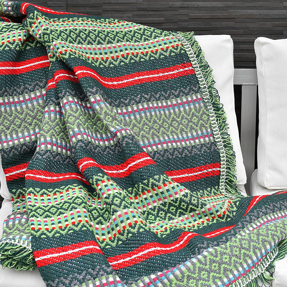 Sac cadeau I Plaid traditionnel vert et hirondelle assortie Sac cadeau I Plaid traditionnel vert et hirondelle assortie
