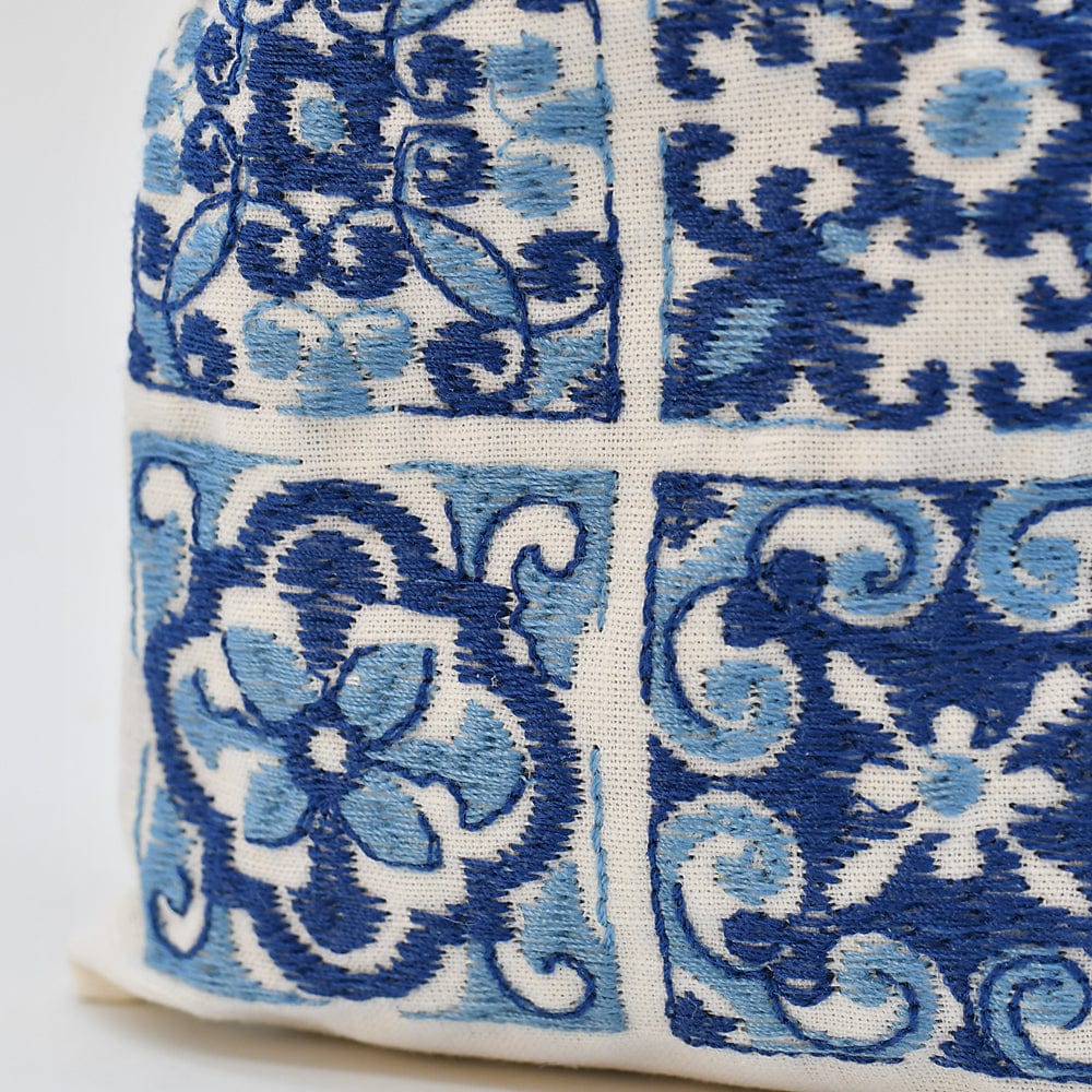 Sac de lavande du Portugal brodé Azulejos Sachet de lavande en lin brodé "Azulejos"