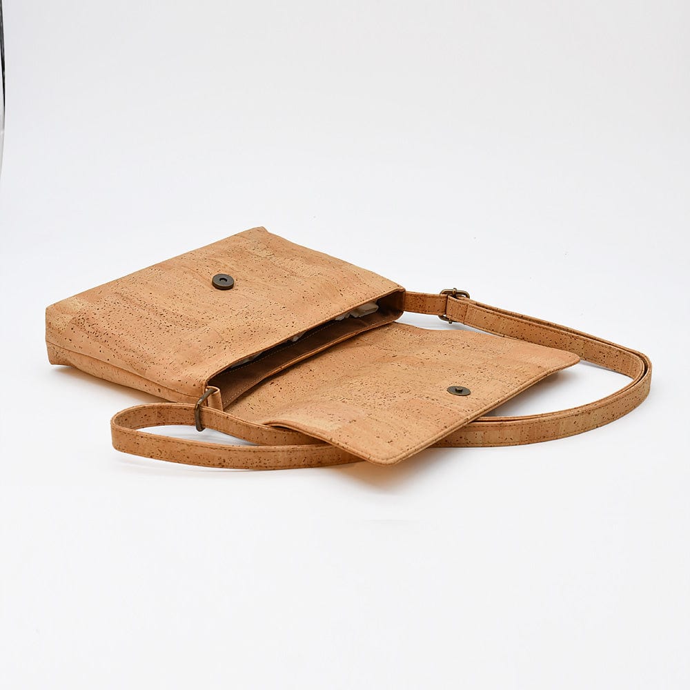 Sac pochette à bandoulière en liège naturel Sac pochette en liège