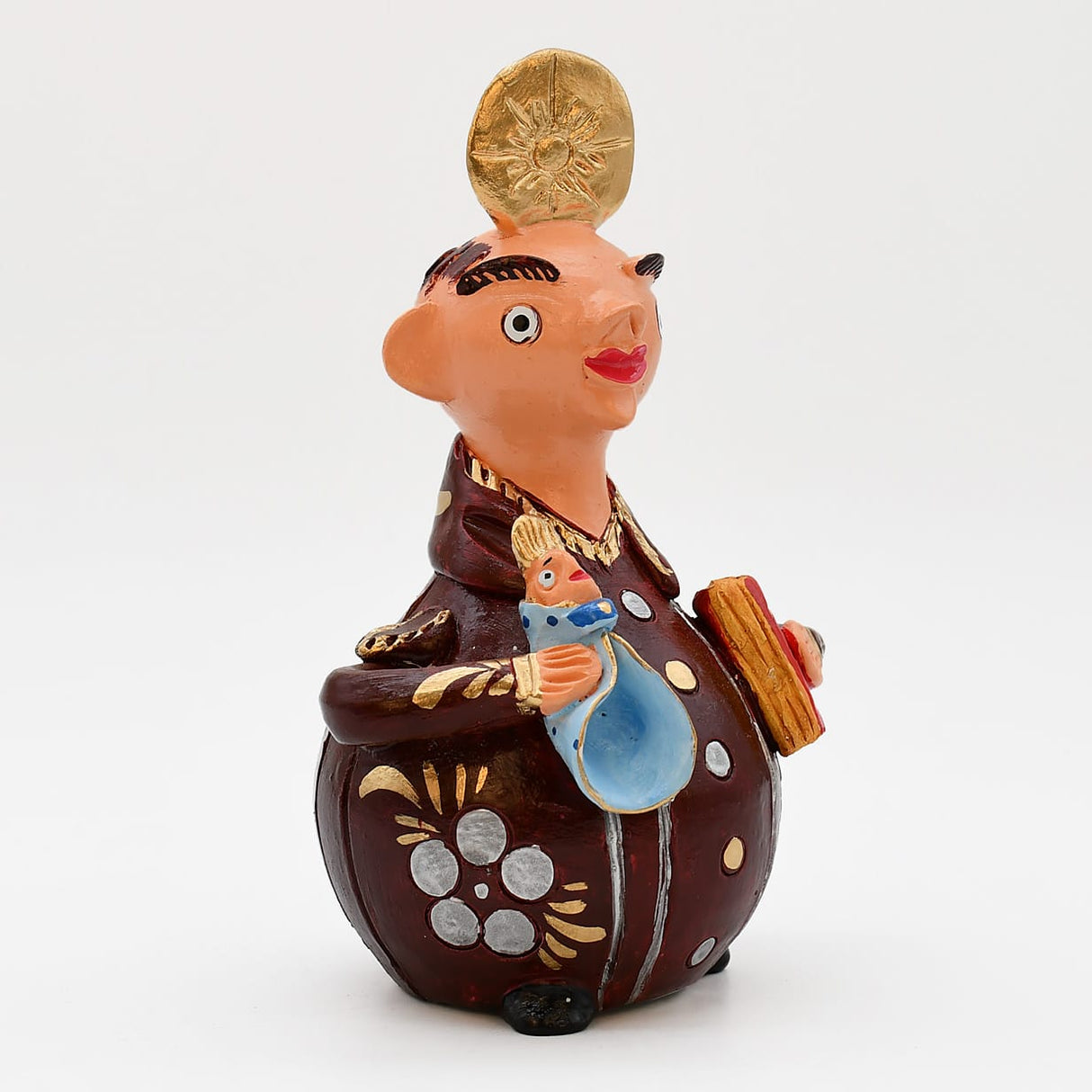 Saint antoine en terre cuite - Original de Prazeres Cota São Antonio 17cm - Prazeres Côta