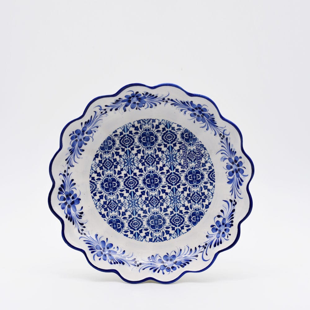 Saladier en céramique traditionnel du Portugal I bleu 24cm Saladier en céramique "Tradicional" Bleu - 24cm
