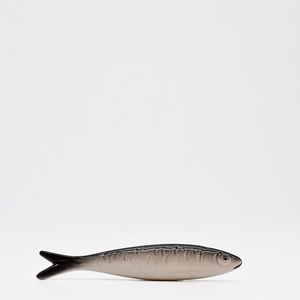 Sardine Décorative en Céramique avec Motifs Portugais Sardine en céramique naturaliste de Caldas da Rainha
