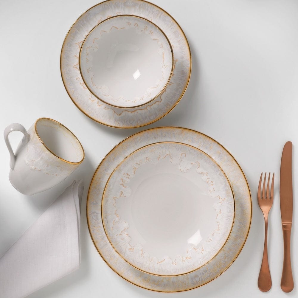 Tasse, mug en grès doré I Vaisselle du Portugal Bol en grès "Taormina" - Doré