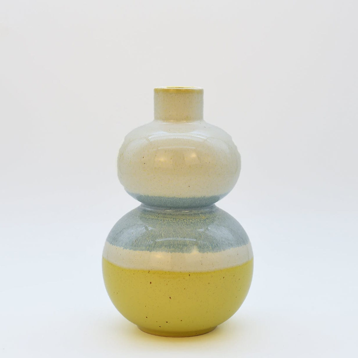 Vase inspiré des mots portugais I Céramique brillante Vase en grès "Sintonia"