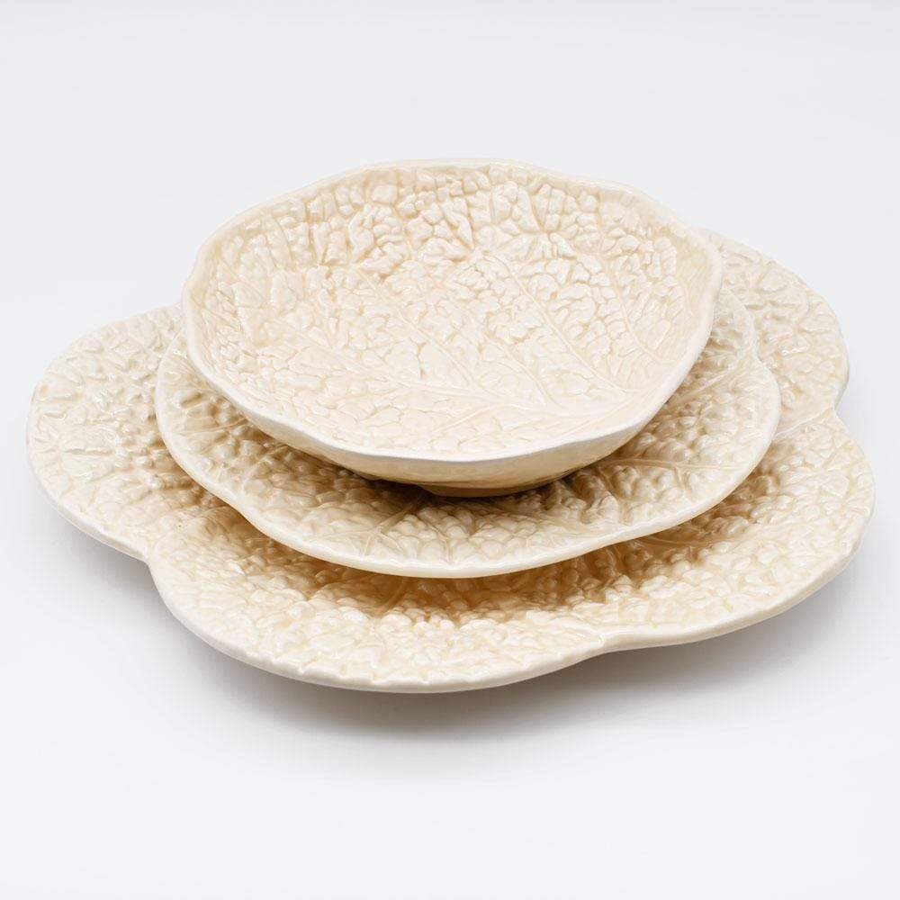 Cabbage-shaped Ceramic Plate - 8.7''