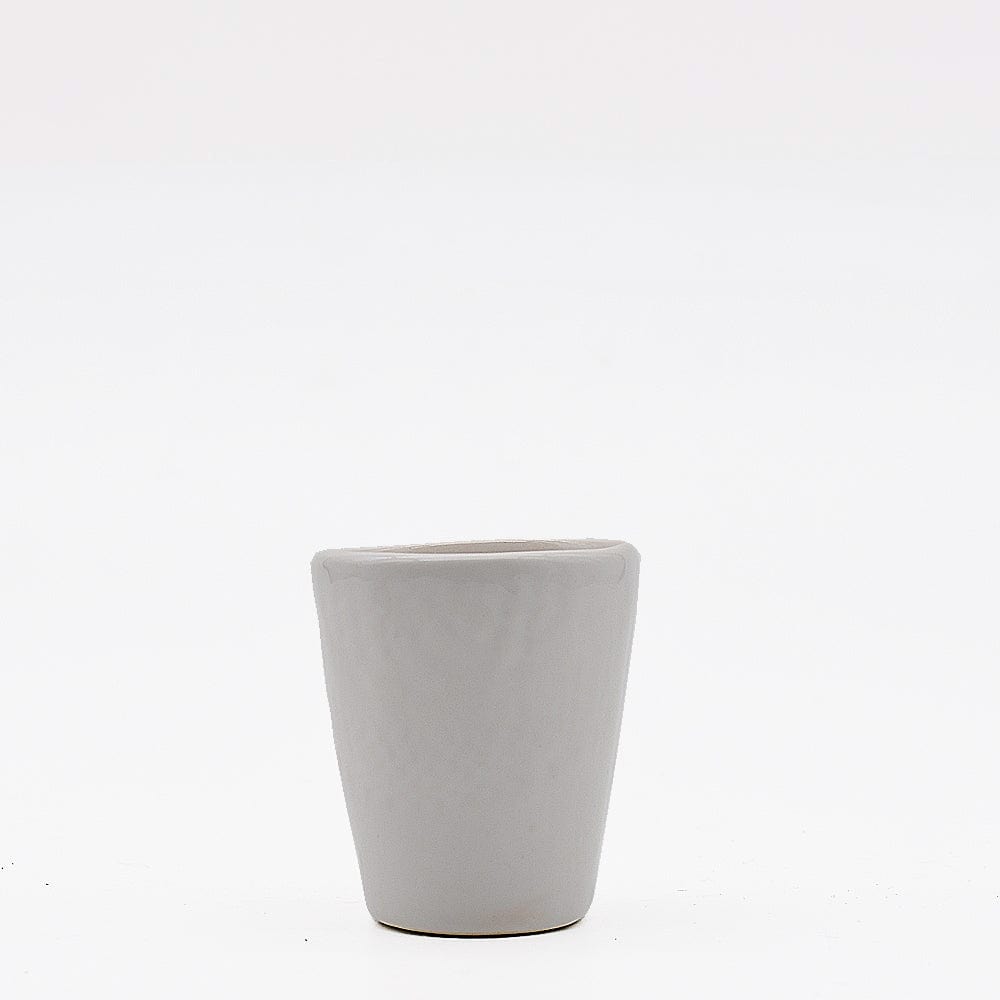 Assiette en céramique beige I Motifs dentelles portugaises #DRAFT Tasse à expresso Carimbada Blanc