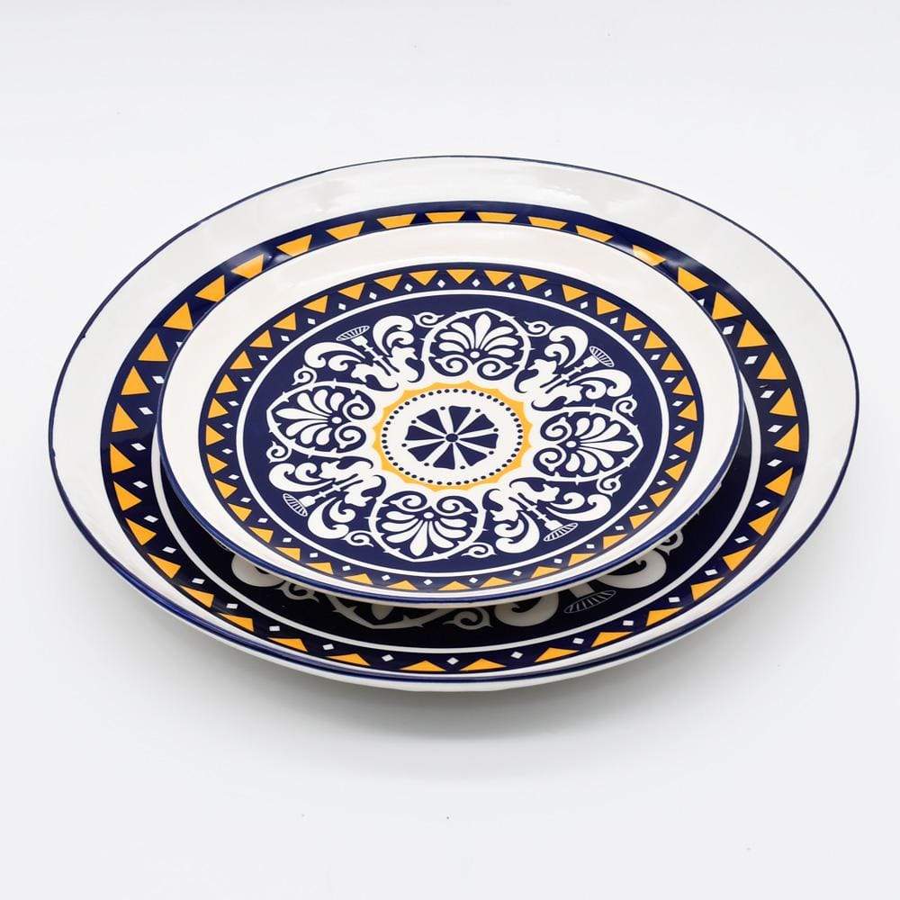 Assiette en céramique traditionnelle du Portugal 20cm Assiette en céramique "Tradicional" - 20 cm