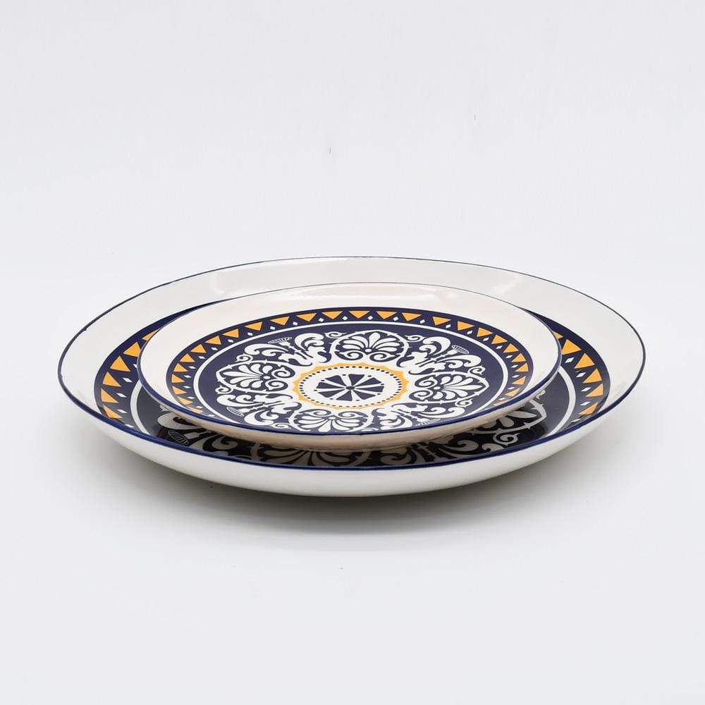 Assiette en céramique traditionnelle du Portugal 20cm Assiette en céramique "Tradicional" - 20 cm
