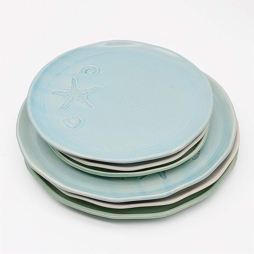 Estrela do mar I Turquoise blue Plate - 27cm