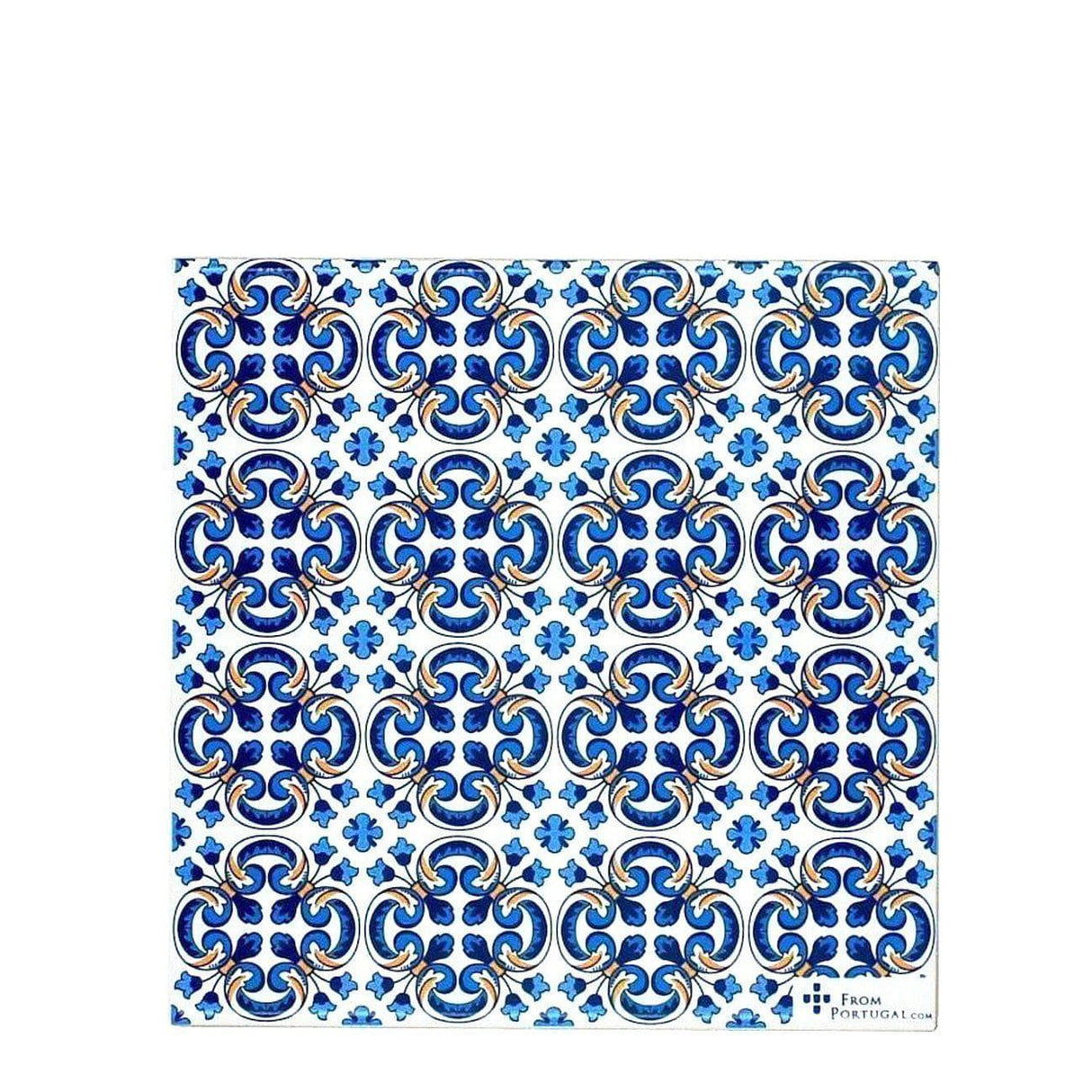 Azulejos I Ceramic and Cork Trivet - 5.9"