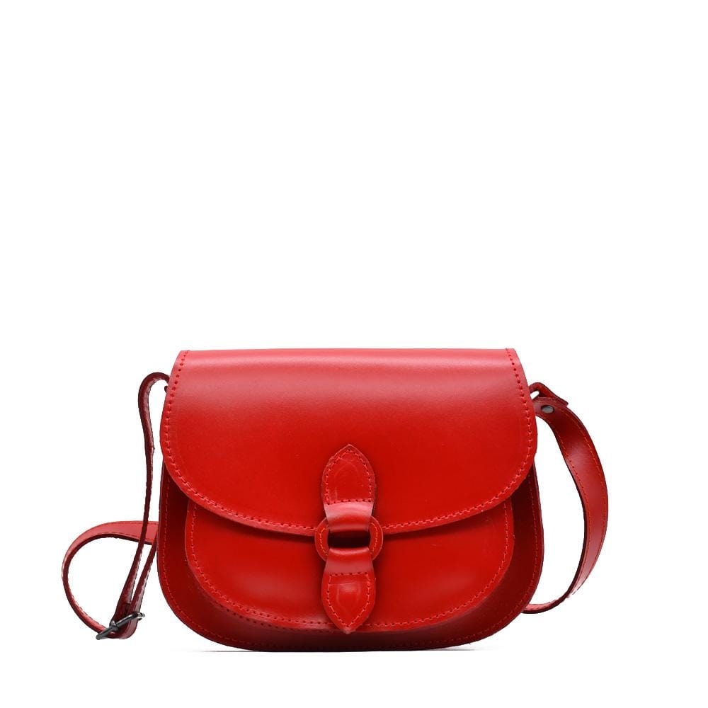Besace en tissu du Minho I Produit de l'artisanat du Portugal Sac bandoulière en cuir rouge