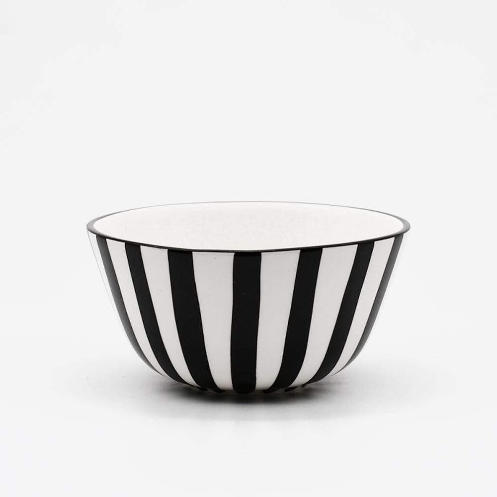 Bol en céramique portugaise I Vente en ligne Bol "Costa Nova Mar" - 13 cm Noir