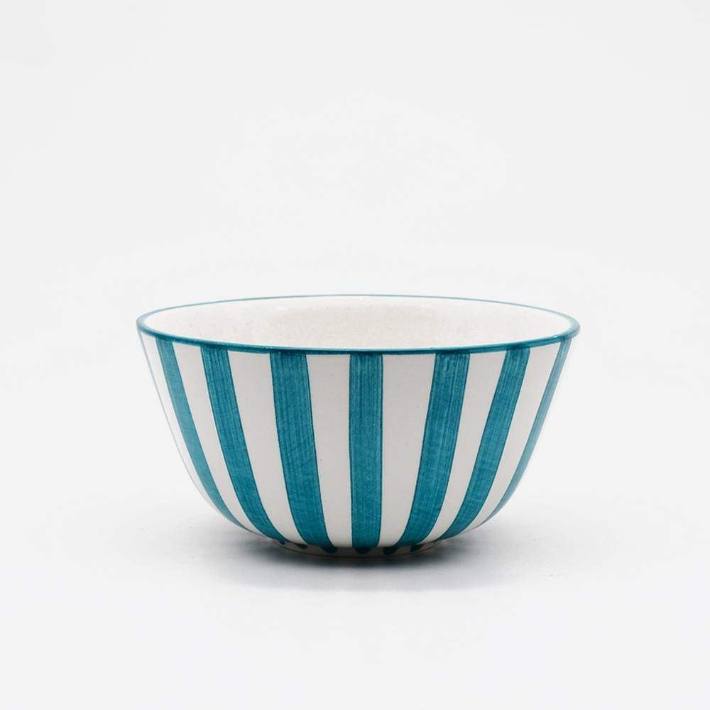 Bol en céramique portugaise I Vente en ligne Bol "Costa Nova Mar" - 13 cm Turquoise