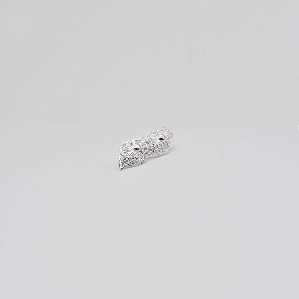 Coração de Viana I Boucles d'oreille en argent - 2cm